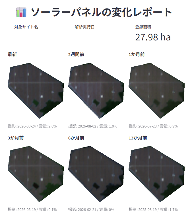 和歌山県の太陽光発電所 衛星写真