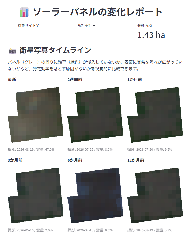東京都の太陽光発電所 衛星写真